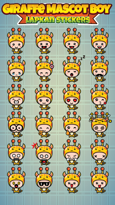 Sticker Me Giraffe Mascot Boy Screenshot