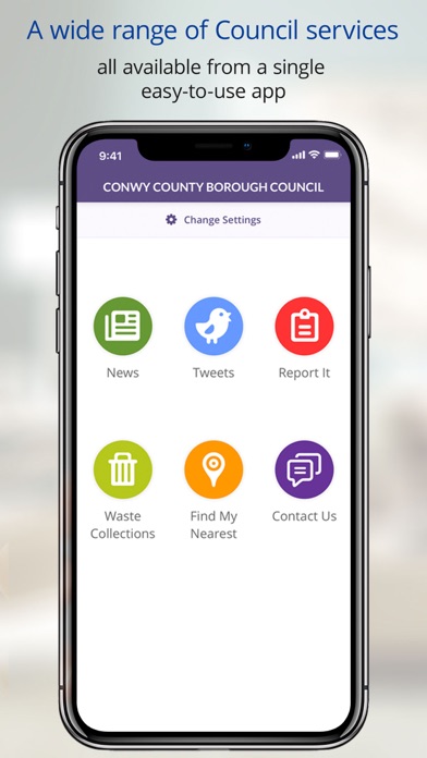 Conwy County Borough Council Screenshot