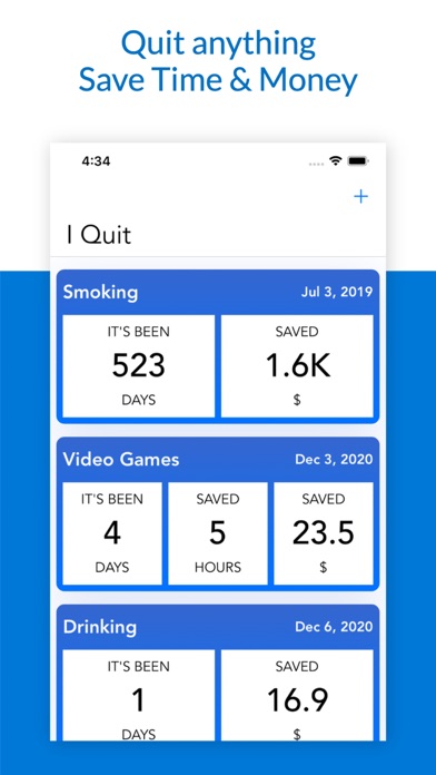 Screenshot #1 pour Quit Anything - X days since