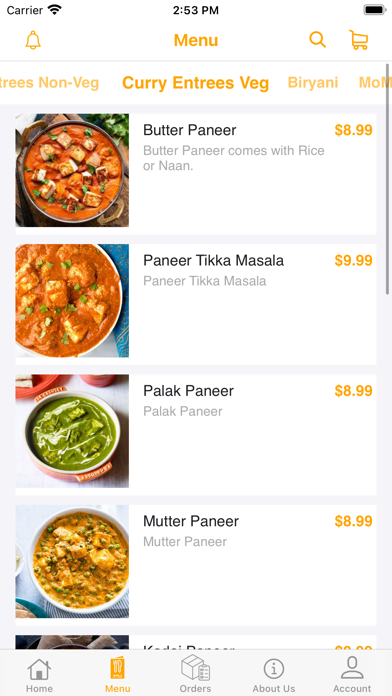 Curry Leaf Restaurant Screenshot