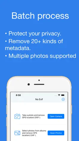 Game screenshot NoExif • Photo exif remover apk