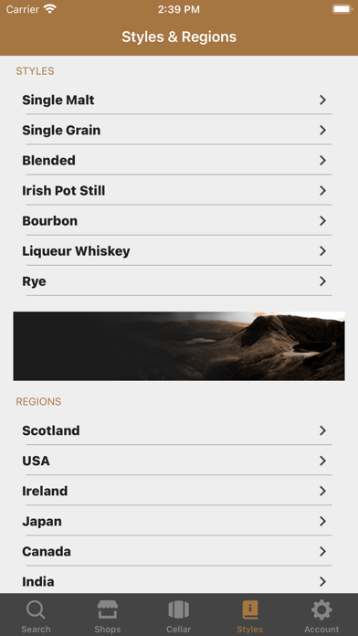 WhiskeySearcher Screenshot