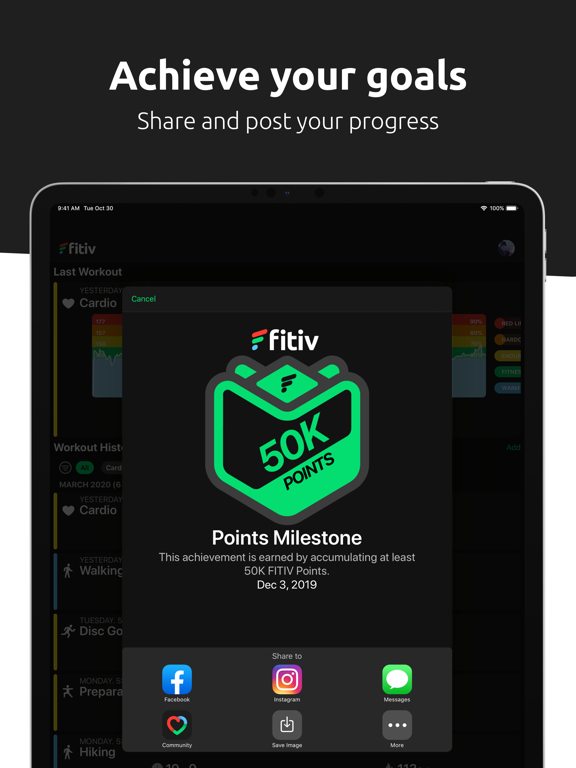 FITIV Ride GPS Cycling Tracker iPad screenshot 8 - Health & Fitness app