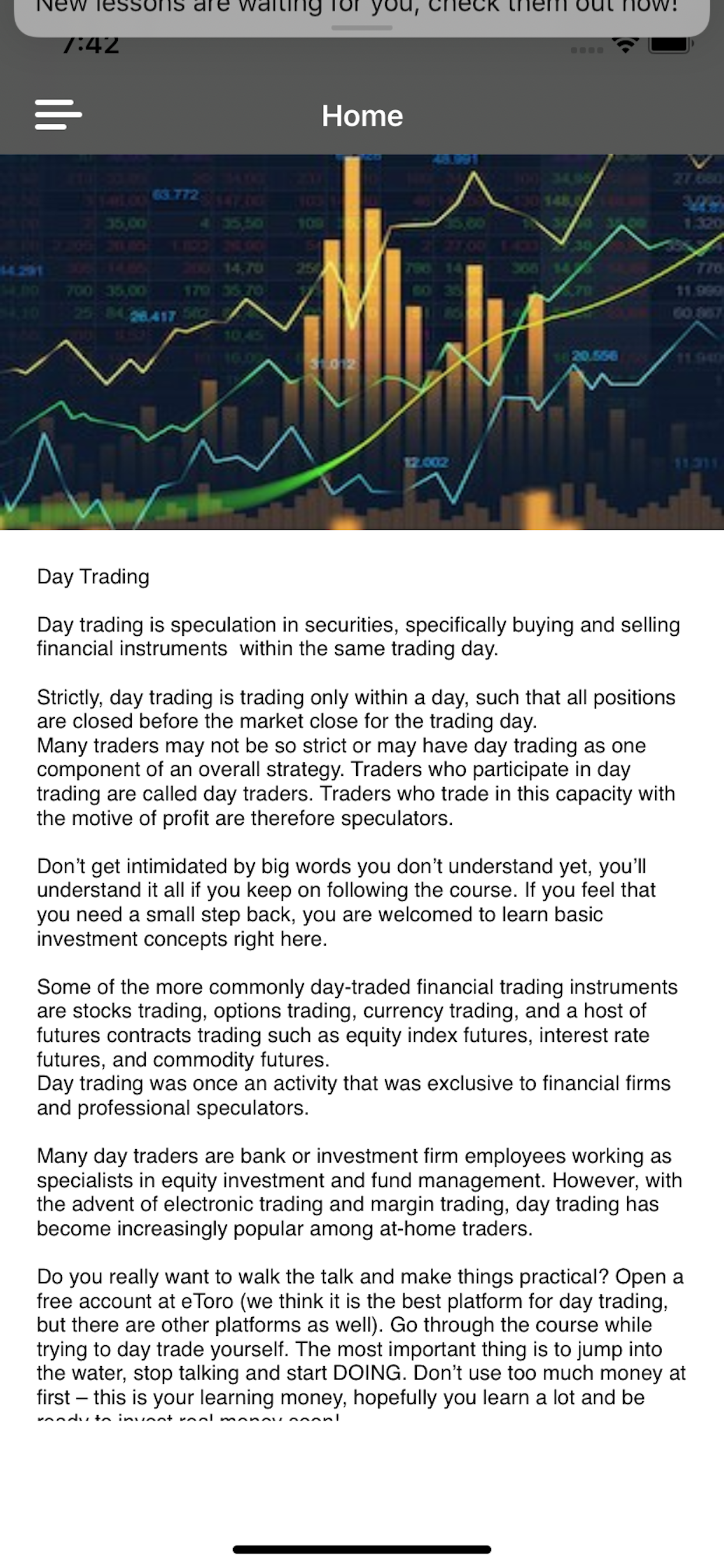 Day Trading Investor Course