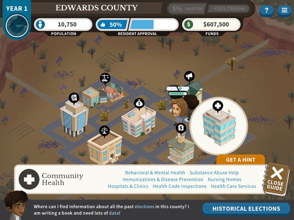 #5. Counties Work (iOS) 由: iCivics, Inc.