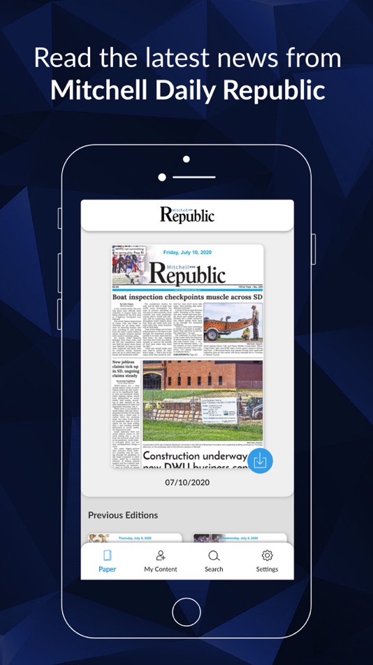 #2. Mitchell Republic E-paper (iOS) Bởi: Forum Communications Company