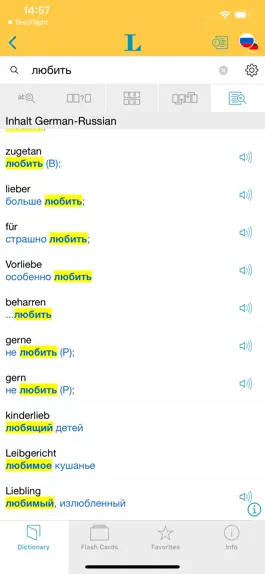 Game screenshot Big German Russian Dictionary mod apk