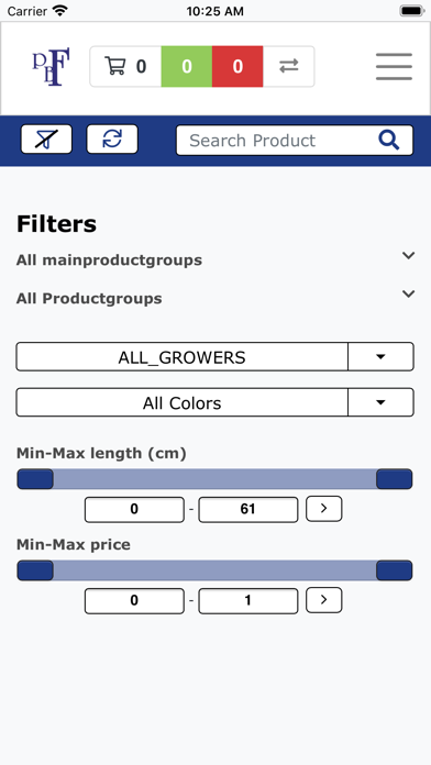 PB Flowerexport Screenshot