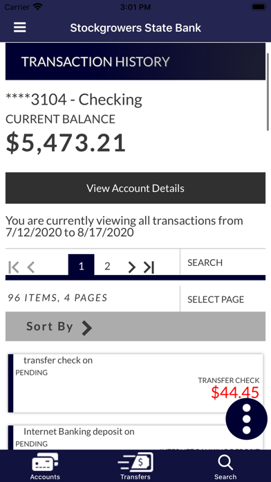Stockgrowers State Bank Mobile Screenshot