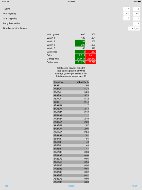 Screenshot #4 pour Playoff Simulator