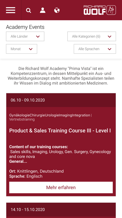Richard Wolf Home Screenshot