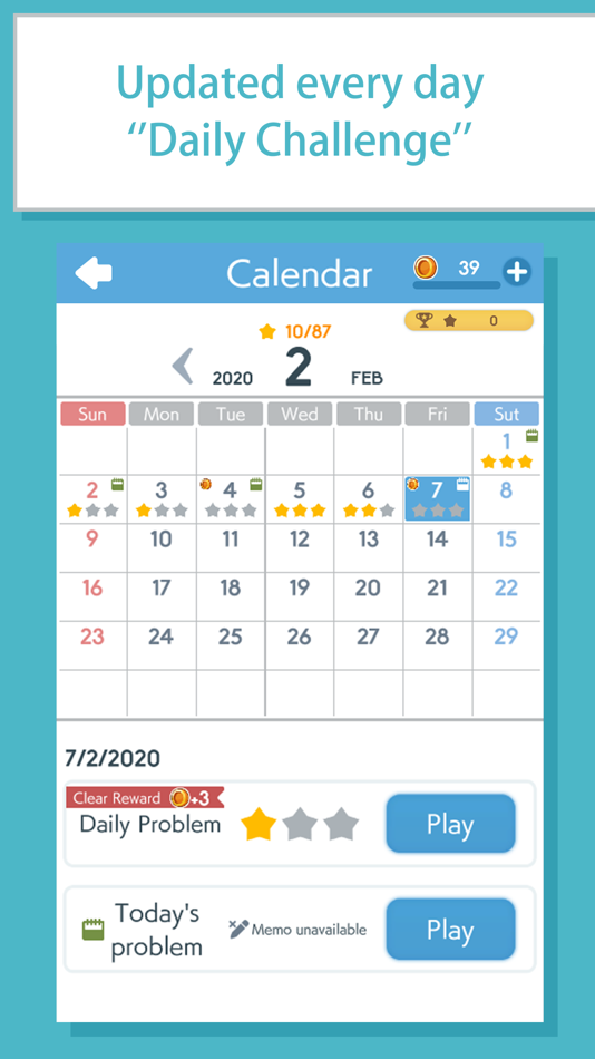 #3. Sudoku -Popular Games- (iOS) By: Cross Field Inc.