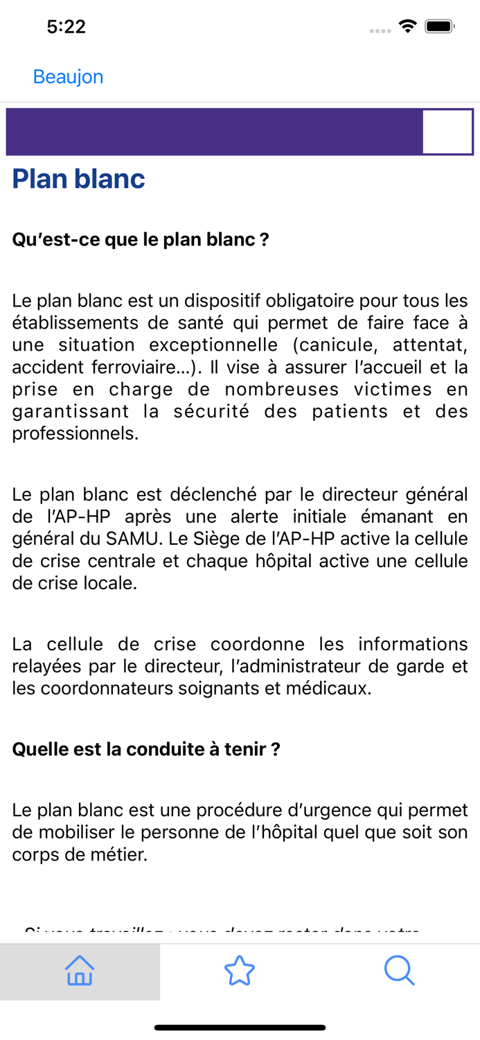 Livret internes AP-HP Nord