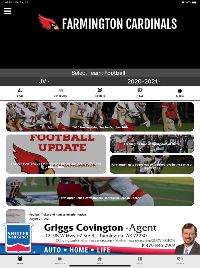 Farmington Cardinals Athletics