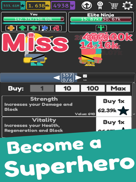 Screenshot #4 pour Idle Superpowers