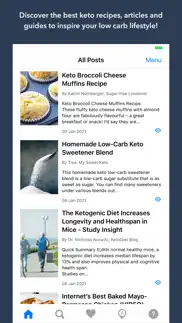 keto app: recipes guides news iphone screenshot 1