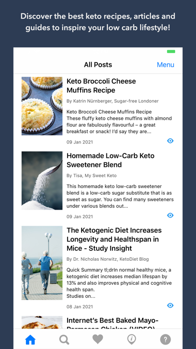 Keto App: Recipes Guides Newsのおすすめ画像1