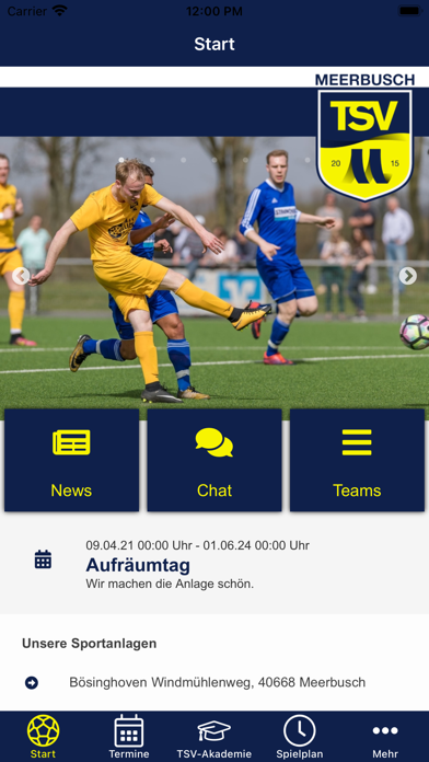TSV Meerbusch e.V. (Fussball) Screenshot