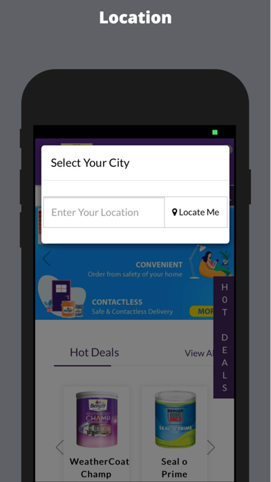 Berger Paints Shopping Screenshot
