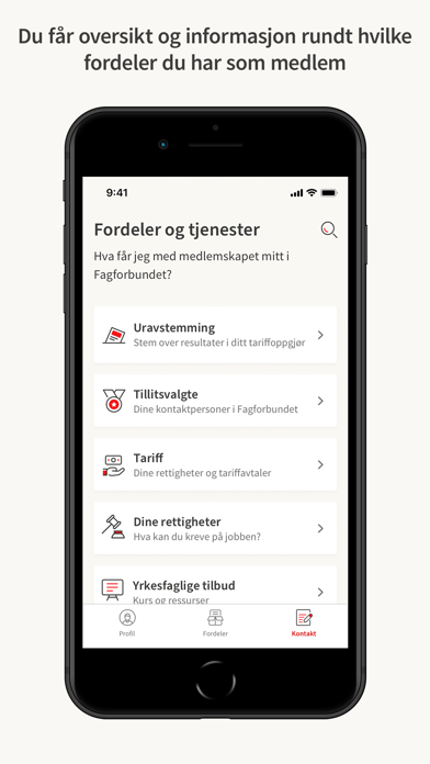 Fagforbundet medlem screenshot 3