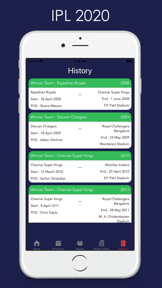IPL Live score screenshot