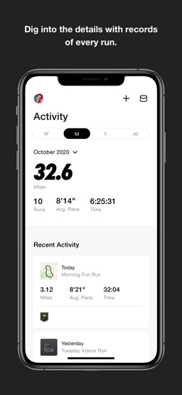 Nike Run Club app screenshot