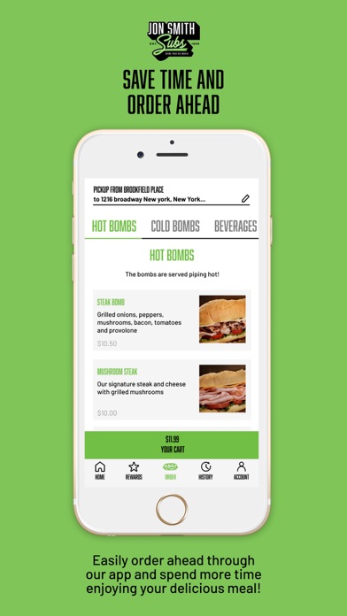 Jon Smith Subs App Screenshot
