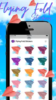 flying fold stickers iphone screenshot 3