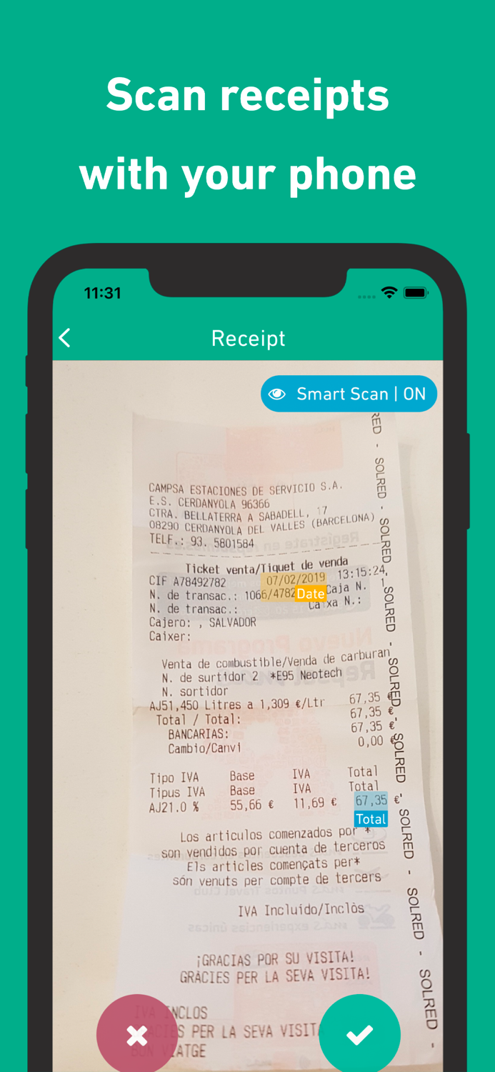 Gekko Costs - Receipt Scanner