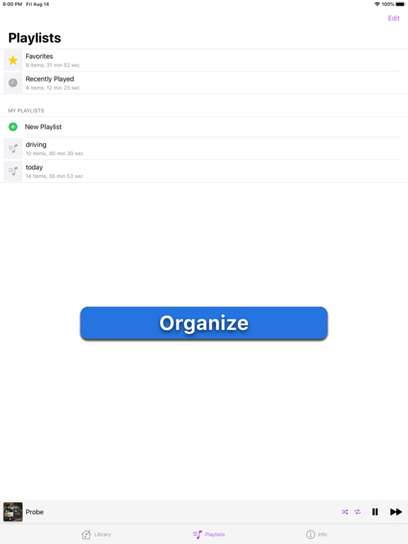 Screenshot #5 pour Palm Music Player