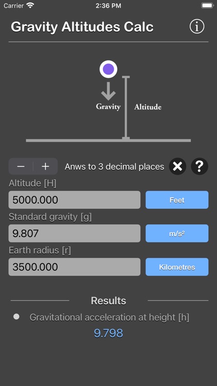 Gravity Altitudes Calculator screenshot-4