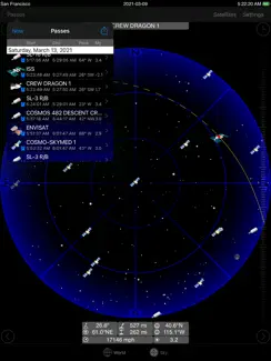 GoSatWatch Satellite Tracking iPad image 2