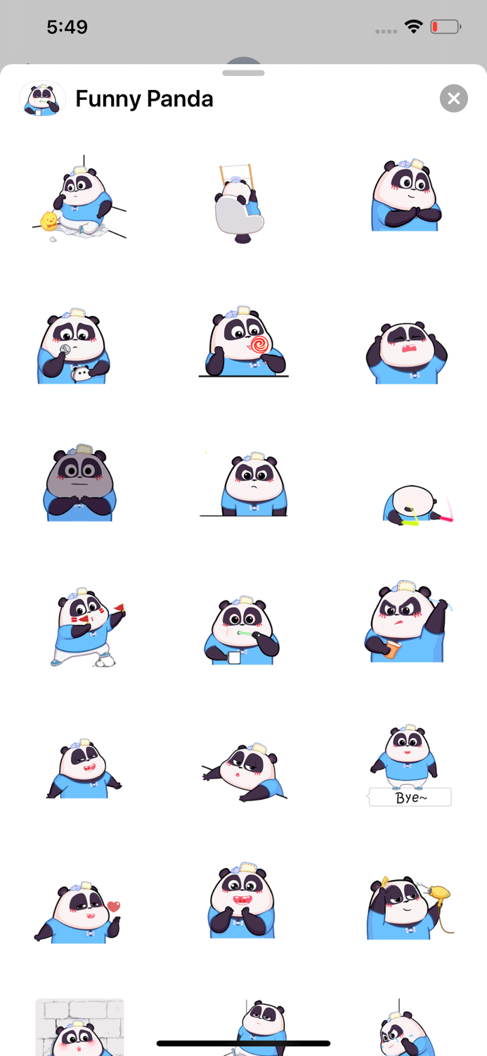Funny Panda Animated Emoji