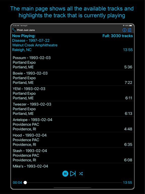 Screenshot #5 pour Phish Just Jams