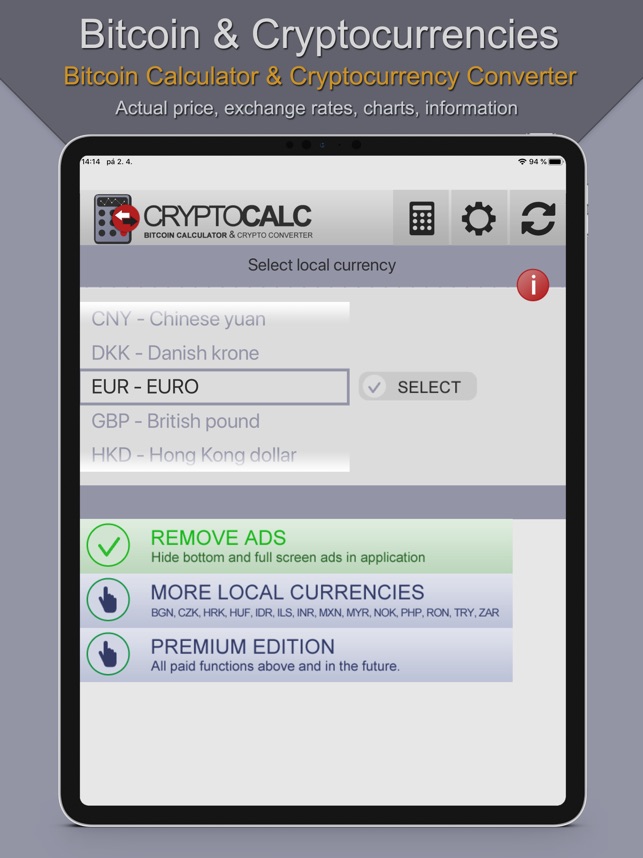 Bitcoin & Crypto Calculator on the App Store