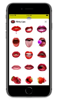 hot flirty lips stickers iphone screenshot 3