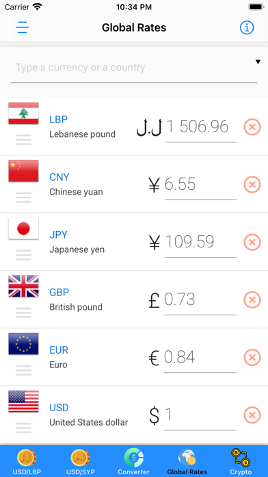 Lira Rate Screenshot