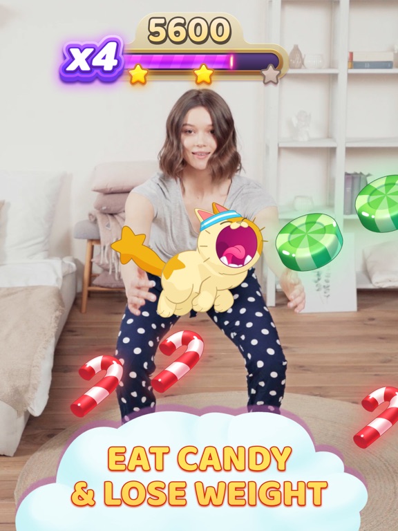 AR Fitness Game: Candy Squatsのおすすめ画像1