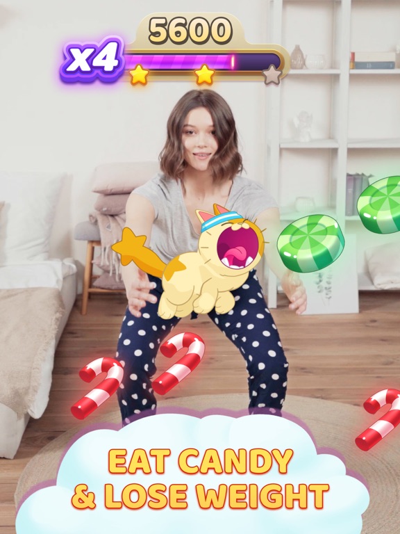 Screenshot #4 pour AR Fitness Game: Candy Squats