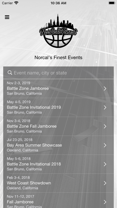 Norcal's Finest Events Screenshot