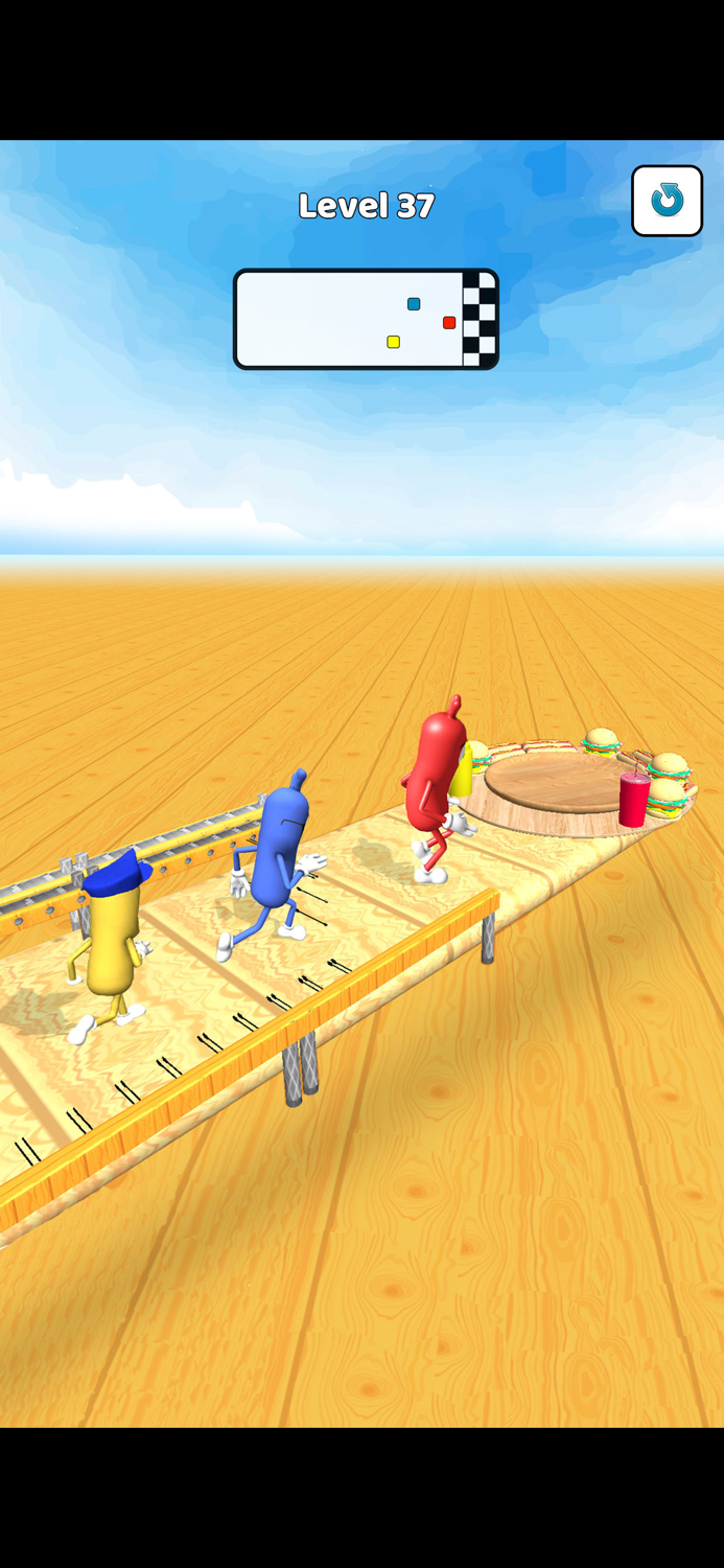 Wacky Sausage Funny Race Game