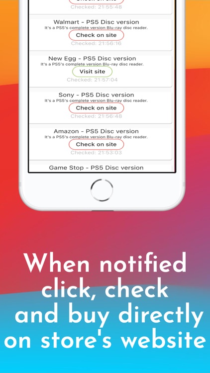 PS5 Stock Alert Notifier screenshot-3