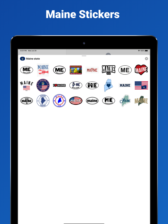Screenshot #4 pour Maine USA - stickers & emoji
