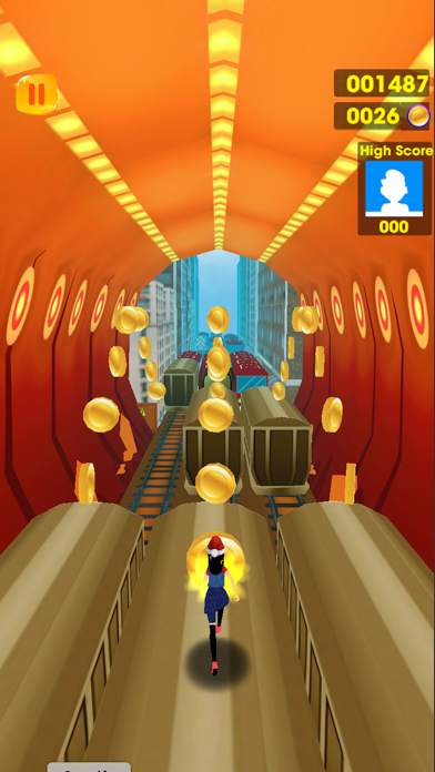 Subway Girl Runner Surf Game Screenshot