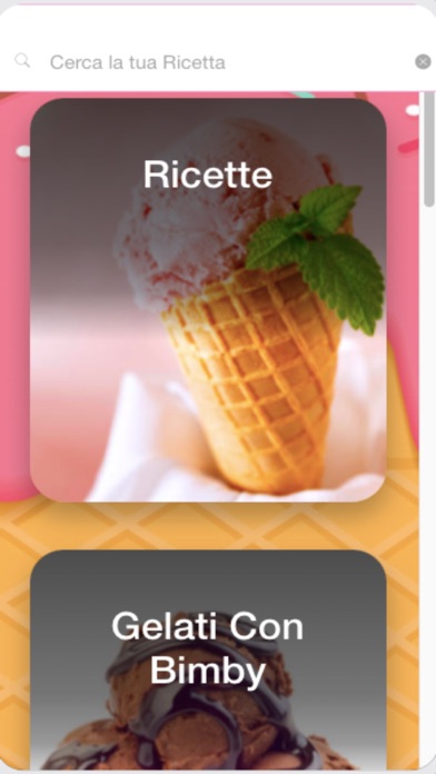 Ricette gelati Screenshot