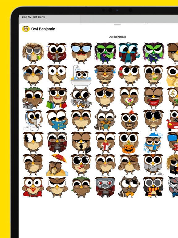 Screenshot #5 pour Owl Benjamin - stickers 2025