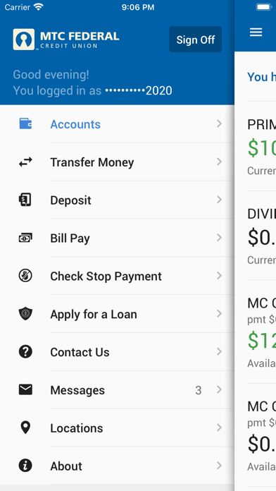 MTC Federal Mobile Banking Screenshot