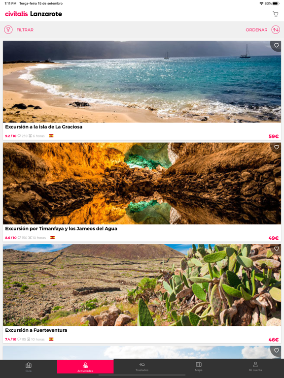 Screenshot #5 pour Guía Lanzarote Civitatis.com