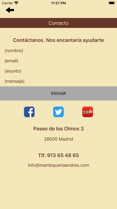 Mantequería Andrés Screenshot