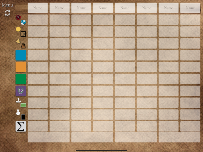 7 Wonders Score Table